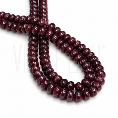 Contas de Granada Vermelha Fac...